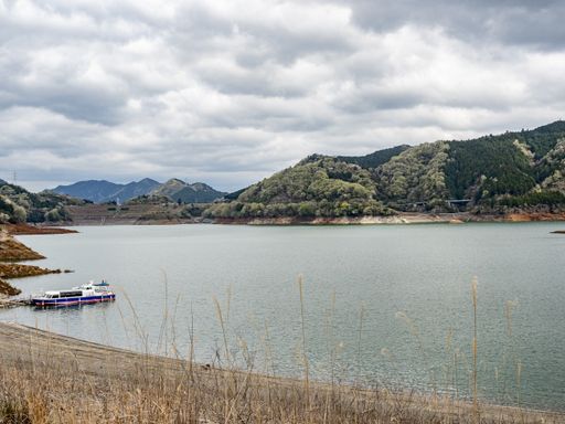 A mesmerizing view of Lake Miyagase, Scenery of Kanagawa prefecture, Japan