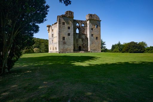 The ruins of the Old Wardour Castle, Wiltshire, the UK during the daytime