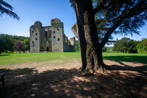 The ruins of the Old Wardour Castle, Wiltshire, the UK during the daytime