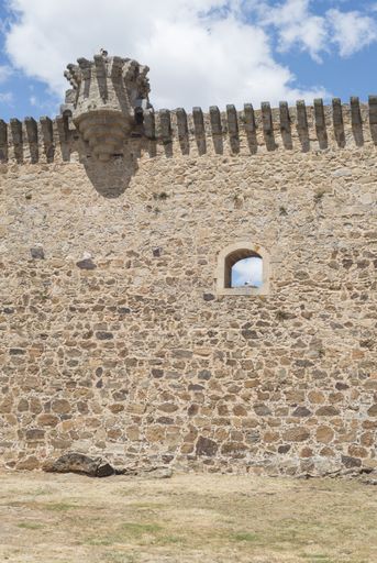 a beautiful view of Barco Avila Castilla la Mancha in Spain under a blue sky