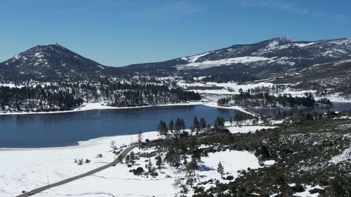 The scenic Lake Cuyamaca in San Diego, California