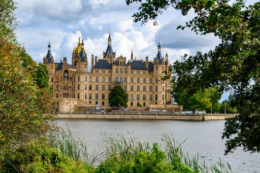 The historic Schwerin Castle, a landmark in Berlin, Germany