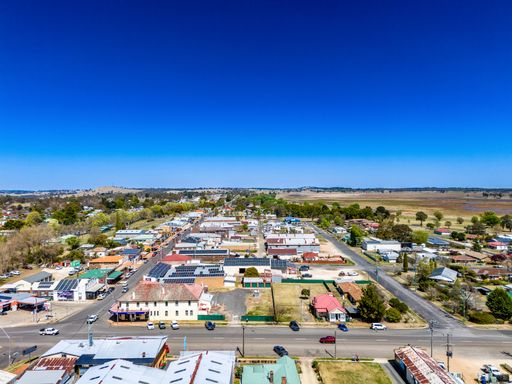 An aerial view of Guyra, New South Wales, Australia