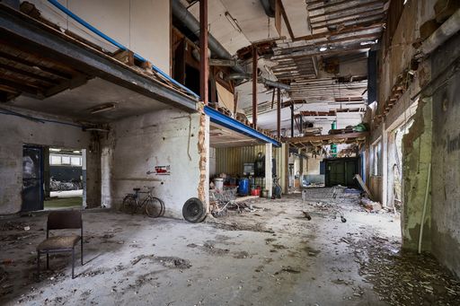 A view inside an old and abandoned building