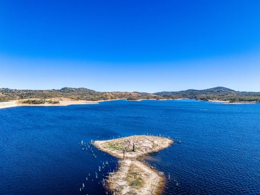 An aerial view of Pindari Dam near Inverell, New South Wales, Australia