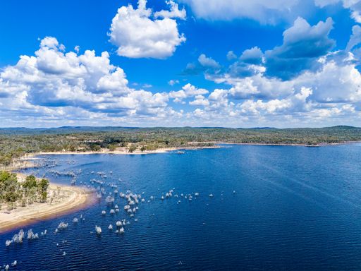 An aerial View at Copeton Dam North shores near Inverell, New South Wales, Australia