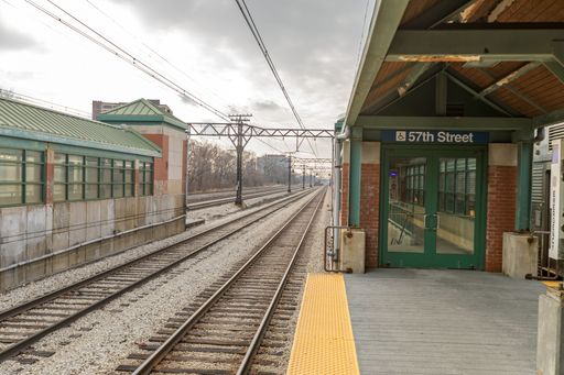 An empty subway station in the city of Chicago, Illinois