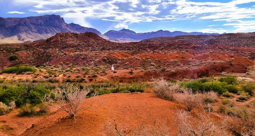 A scenic view of Valley Of Fire, Nevada, United States