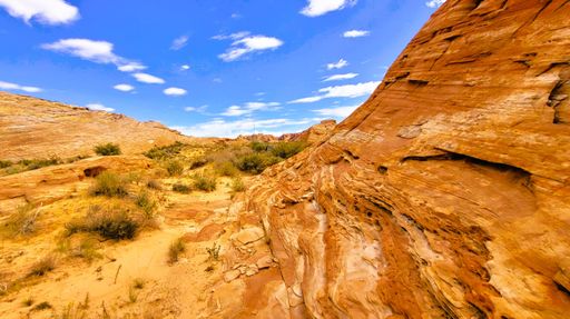 A scenic view of Valley Of Fire, Nevada, United States
