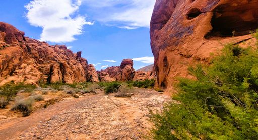 A scenic view of Valley Of Fire, Nevada, United States