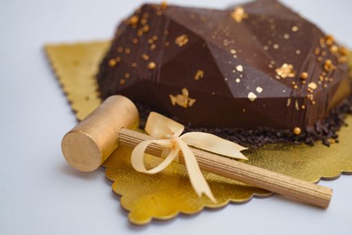 Breakable chocolate heart surprise gift