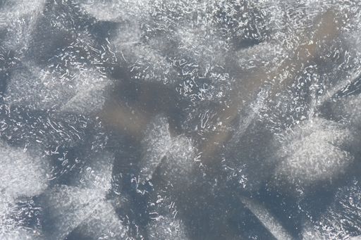 A closeup shot of frozen water crystals background