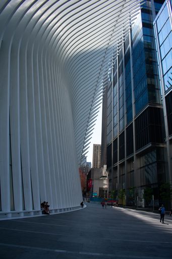A vertical of World Trade Center Mall in New York City