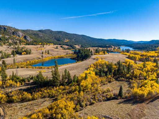 An aerial view of a lake at Kentucky-Alleyne Provincial Park in British Columbia, Canada