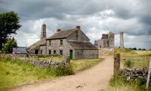 A beautiful shot of the historic Magpie Mine mine in Derbyshire, England