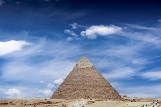 A breathtaking panoramic view of the Egyptian desert landscape