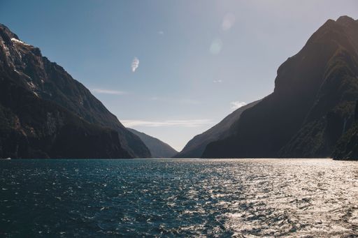 A stunning landscape of Milford Sound in New Zealand's Fiordland National Park