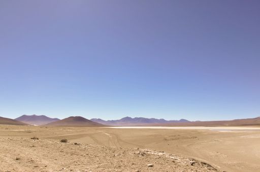 A closeup shot of Salar de Uyuni in Bolivia
