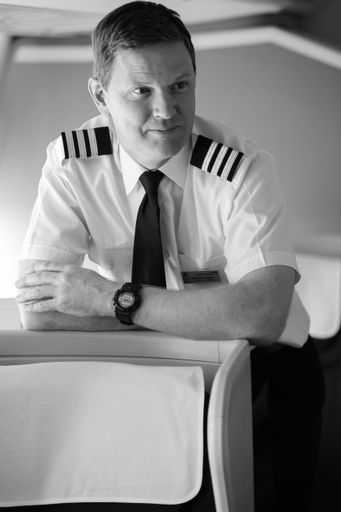 Johannesburg, South Africa - May 08 2012: British Airways Middle Aged Caucasian Male Captain Pilot 