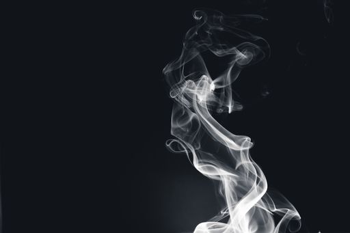 A beautiful view of smoke on a black background