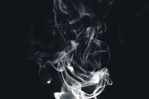 A beautiful view of smoke on a black background