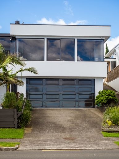 Waterfront house at Bucklands Beach. Auckland, New Zealand - May 13, 2021