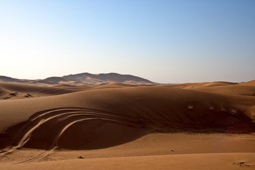 Sharjah, United Arab Emirates – April 9, 2021, early morning off-roading and dune bashing around Al Madam desert with UAE Off roaders, one of best