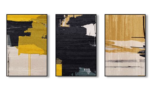 Mix colorful paints. Textured arrangement. Abstract modern print. Decorative Arts. poster.
