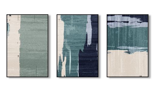 Mix colorful paints. Textured arrangement. Abstract modern print. Decorative Arts. poster.