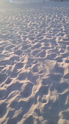 Smooth and silky beach sand