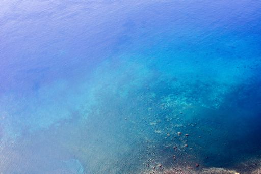 A high angle view of the sea under the sunlight in Portugal - great for backgrounds and wallpapers