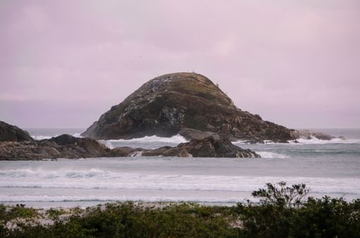 A mesmerizing view of the cliffs and the beautiful coastline of Arraial do Cabo