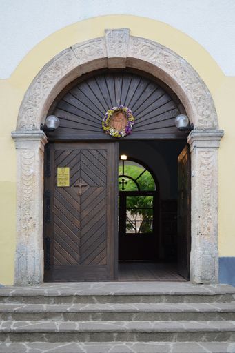 The entrance to the Serbian Orthodox Monastery, Velika Remeta, at Fruska Gora