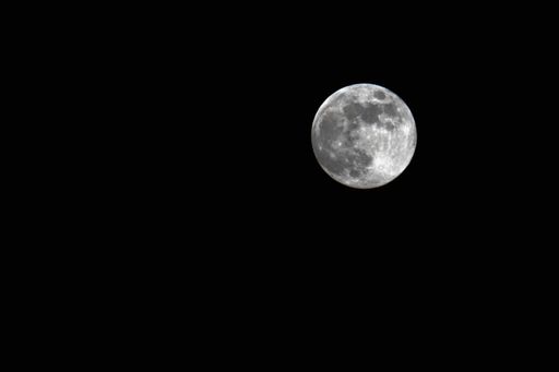 A stunning image of a full moon in the night sky in Kansas