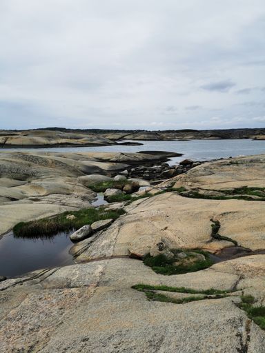 The coast of southern Norway with an ocean view