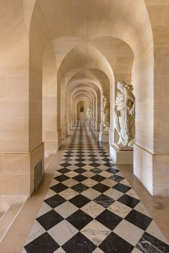 The Palace of Versailles is a royal Chateau in Versailles. Paris, France.