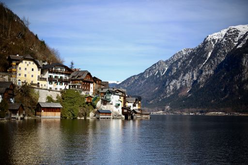 A beautiful shot of Hallstatt town in Austria