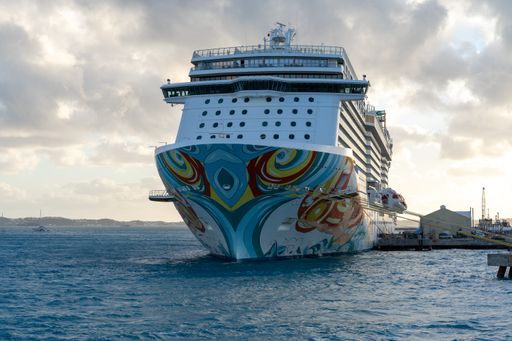 A stunning view of Norwegian cruise lines ship getaway