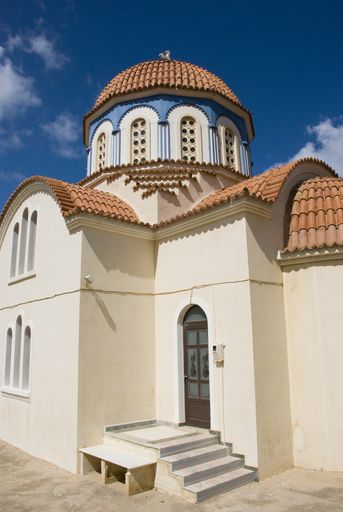Small Greek Orthodox Church on Aegaen island Crete
