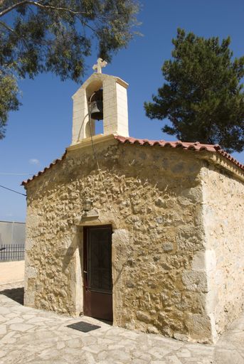 Small greek orthodox chapel on greek island Crete, Gree