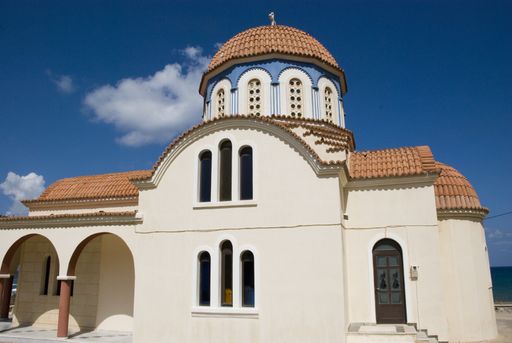 Small Greek Orthodox Church on Aegaen island Crete