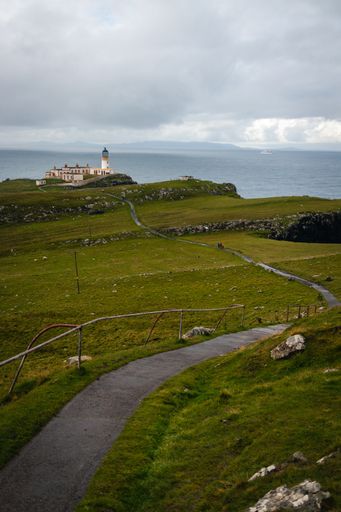 A beautiful view of Neist Point Lighthouse, Waterstein UK