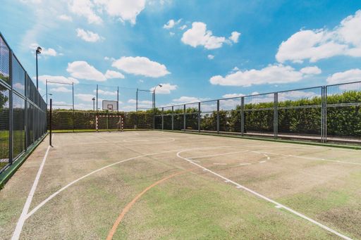 A closeup shot of universal sports ground