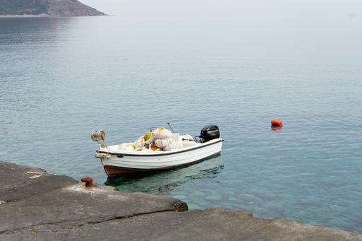 Small fishing boat south of Samaria Gorge, Crete