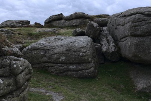 The stones in Dartmoor National Park, England