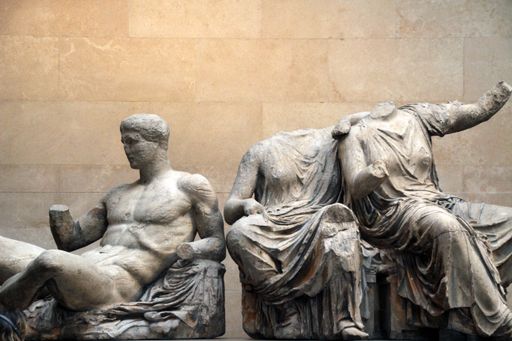 The Greek sculptures in the History Museum of London