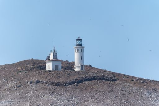 A scenic view of a lighthouse at Channel Islands National Park in California, USA