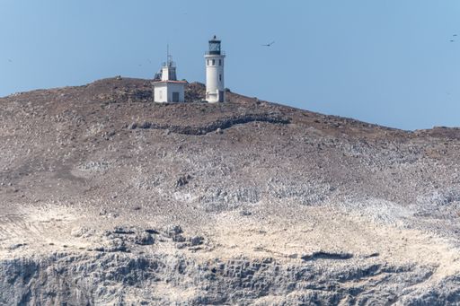 A scenic view of a lighthouse at Channel Islands National Park in California, USA