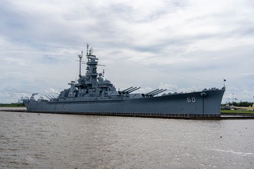 The USS Alabama Battle Ship in Mobile Alabama USA