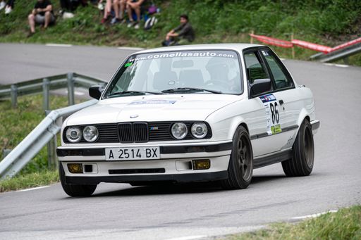 Barcelona, ​​Spain; May 23, 2021: BMW 318is E30 Racing Car on hillclimb Pujada a la Trona XVI